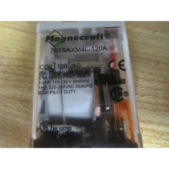 SchneiderMagnecraft 781XAXM4L-120A Relay 6CVX4