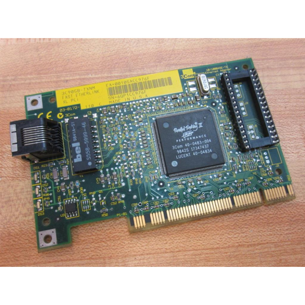 3Com 03-0172-110 Fast Etherlink XL PCI 3C905B-TXNM - Used