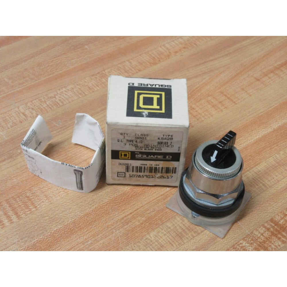Square D 9001-KS42B Schneider Selector Switch 3 Pos 32261