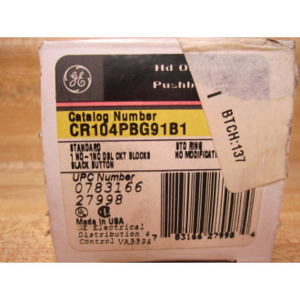 General Electric CR104PBG91B1 Pushbutton GE wCR104PXC91