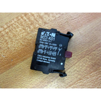 Moeller Klockner M22-K01 Eaton Block M22K01 Cutler Hammer - New No Box