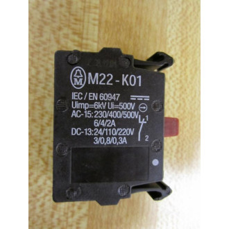 Moeller Klockner M22-K01 Eaton Block M22K01 Cutler Hammer - New No Box