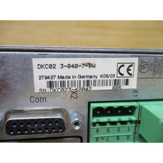 Bosch DKC02.3-040-7-FW Indramat Servo Drive - Used