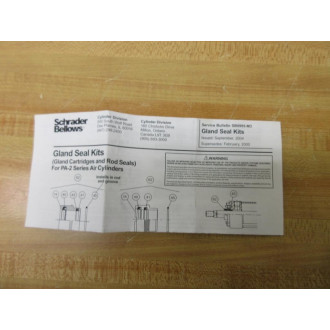 Schrader Bellows A63220420 Rod Seal Kit