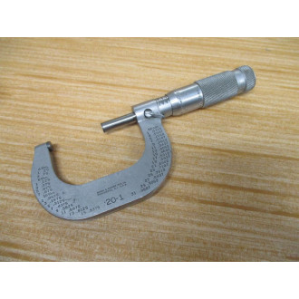 Brown & Sharpe 20-1 Micrometer 201 - Used