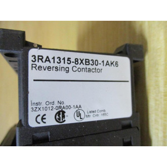 Siemens 3RA1315-8XB30-1AK6 Contactor 3RA13158XB301AK6 - Used