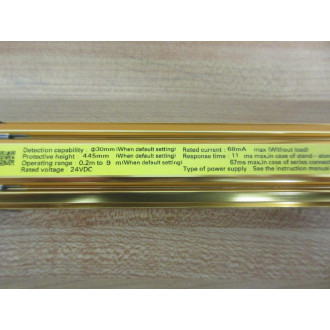 Omron F3SJ-A0445P30-D Safety Light F3SJA0445P30D - New No Box