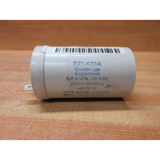 Cambridge Capacitors 621-433A Capacitor 5µF 370VAC - Used
