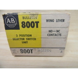 Allen Bradley 800T-HG12D1 Selector Switch