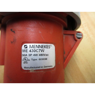 Mennekes ME 430C7W Connector ME430C7W - Used