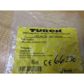 Turck YBZ2-FSM 4.52FKM 4.5S771 Splitter Adaptor YBZ2FSM452FKM45S771