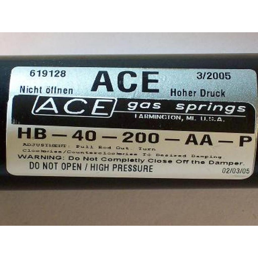 ACE HB-40-200-AA-P Adjustable Gas Spring HB40200AAP - New No Box