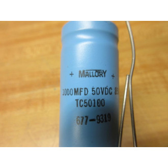Mallory TC50100 Capacitor 1000MFD 50VDC Blue - New No Box