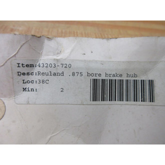 Reuland 43203-720 Brake Hub 43203720 - Used