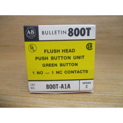 Allen Bradley 800T-A1A Green Pushbutton 800TA1A Ser. C