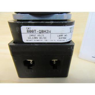Allen Bradley 800T-QBH2W Push Button Switch - New No Box