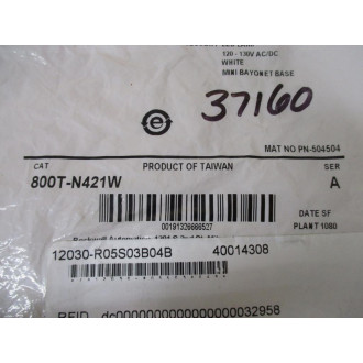 Allen Bradley 800T-N421W LED Lamp 800TN421W Ser.A