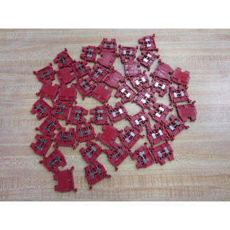 Allen Bradley 1492-W4 Terminal Blocks Red 1492-W4R (Pack of 47) - New No Box
