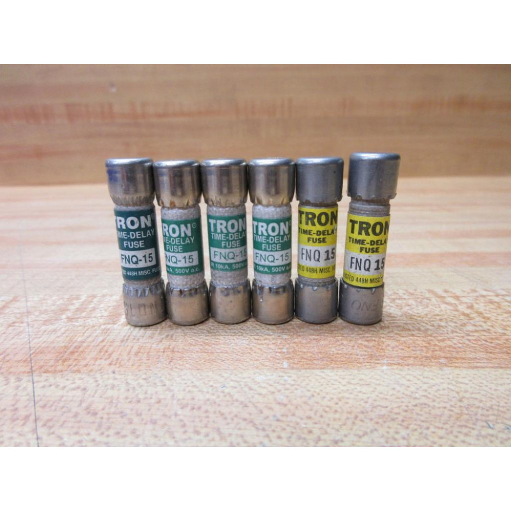 Buss FNQ-15 Bussmann Fuse Cross Ref 4XC61 (Pack of 6) - New No Box