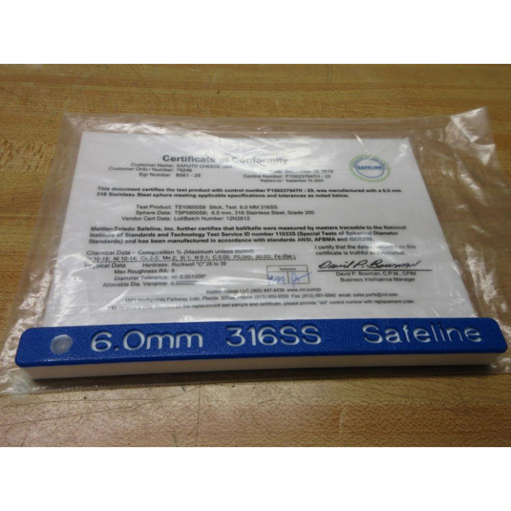 Safeline TS10600S6 Test Stick B561-29