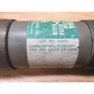 Great Western Fuse 76200 Fuse 200A 250VAC (Pack of 2) - Used