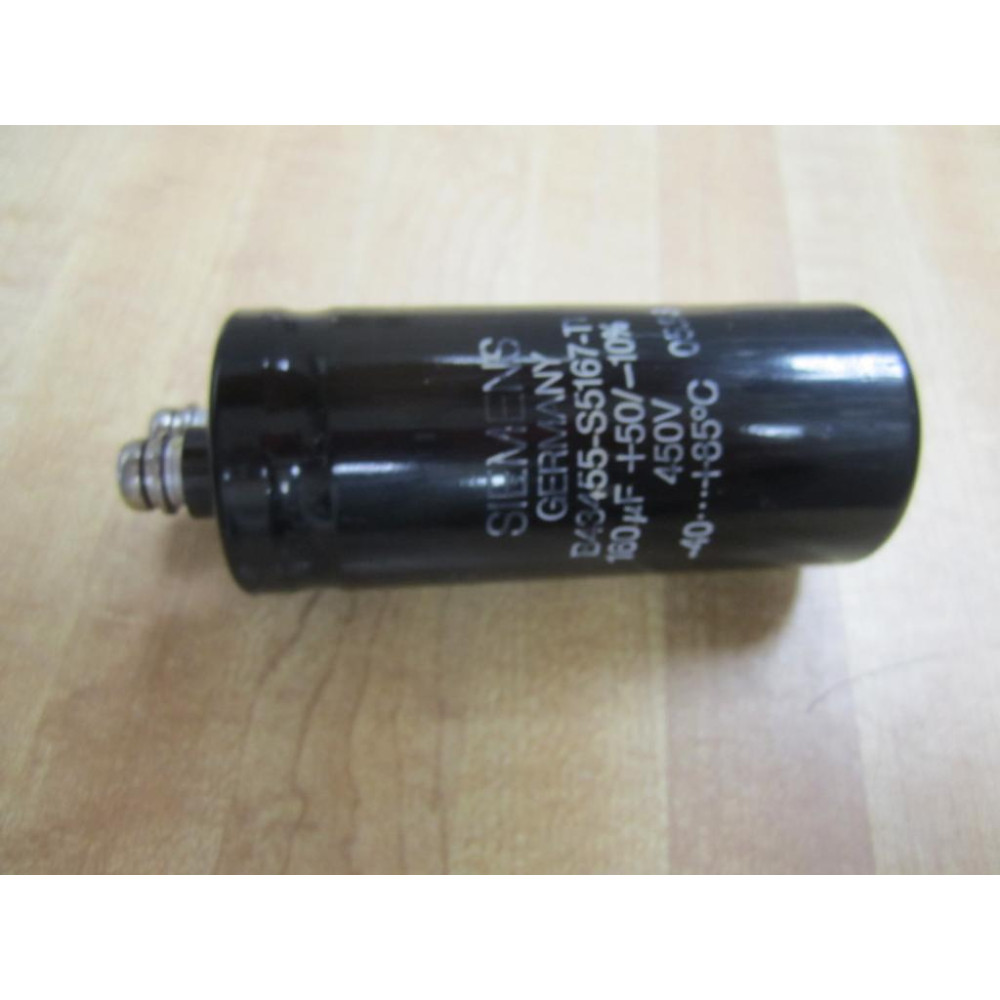 Siemens B43455-S5167-T1 Capacitor B43455S5167T1 450V 160uF - Used