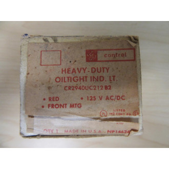 General Electric CR2940UC212B2 Indicator Light WO Lens