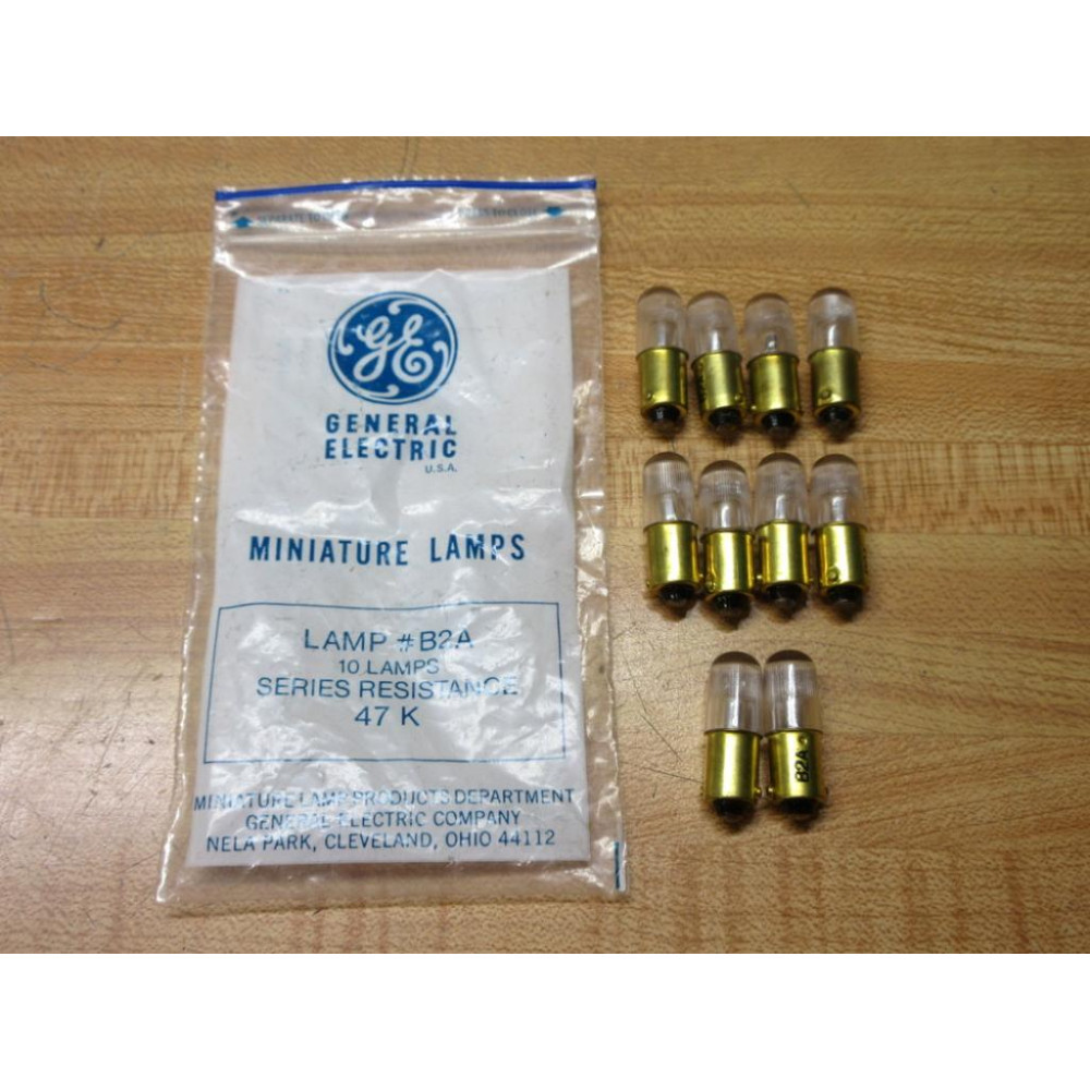 General Electric B2A GE Miniature Lamp Light Bulbs (Pack of 10)