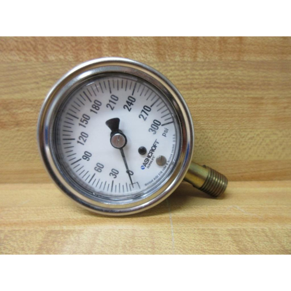 Ashcroft 238A460-01 Duralife Pressure Gauge 238A46001 0-300 PSI - New No Box