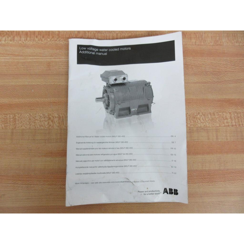 ABB 3GZF500730-47 EN-FR-DE-IT-PT-ES-TR REV. H 05-2020 Manual - Used