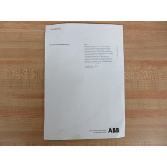 ABB 3GZF500730-47 EN-FR-DE-IT-PT-ES-TR REV. H 05-2020 Manual - Used