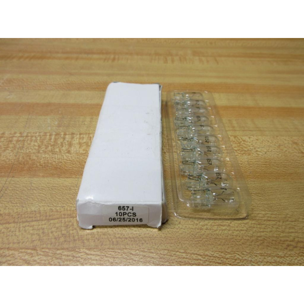 Generic 657-I Miniature Lamp Light Bulbs 657 (Pack of 10)