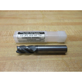 New York State Tool 12" 4FL .015 Carbide Endmill 39084