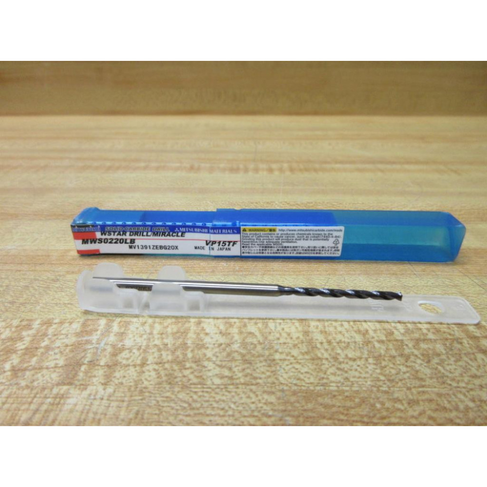Mitsubishi Materials MWS0220LB Solid Carbide Drill VP15TF