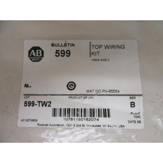 Allen Bradley 599-TW2 Top Wiring Kit