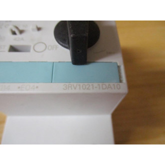 Siemens 3RV1021-1DA10 Circuit Breaker 3RV10211DA10 W3RV1901-1E - New No Box