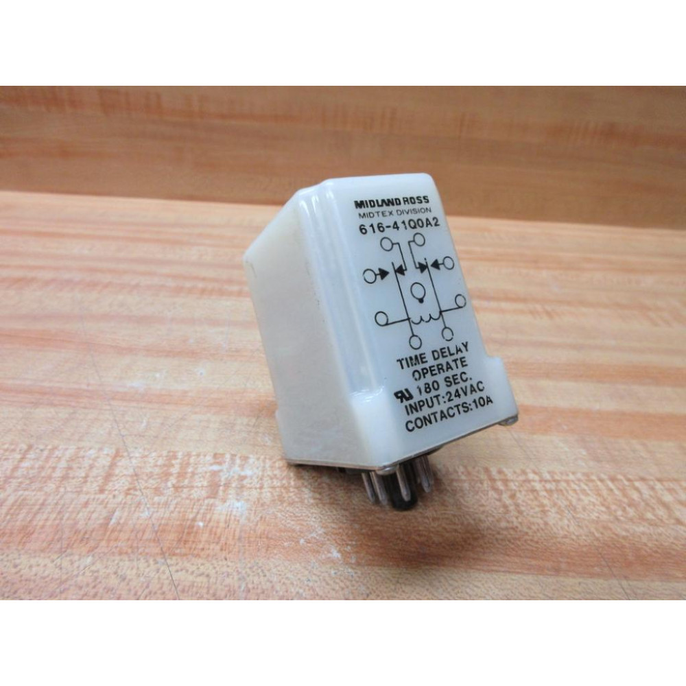 Midland Ross 616-41Q0A2 Time Delay Relay 616-41QOA2 - Used