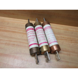 Gould Shawmut Ferraz TRS200R Mersen Fuse Cross Ref 4YZP4 (Pack of 3) - Used