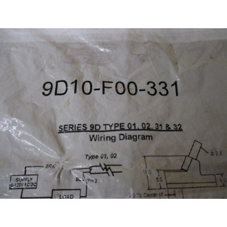 Canfield 9D10-F00-331 Cylinder Switch 9D10F00331