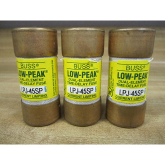 Buss LPJ-45SP Bussmann Fuse Cross Ref 6F367 (Pack of 3) - Used
