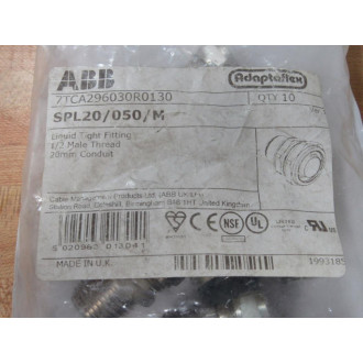 ABB SPL20050M Liquid Tight Fitting SPL20050M (Pack of 10)