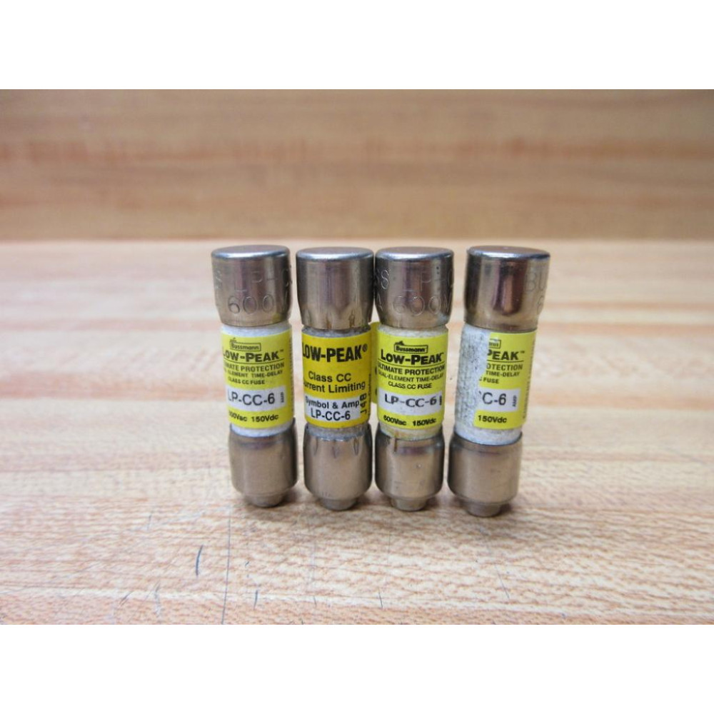 Buss LP-CC-6 Bussmann Fuse Cross Ref 1CX63 (Pack of 4) - New No Box
