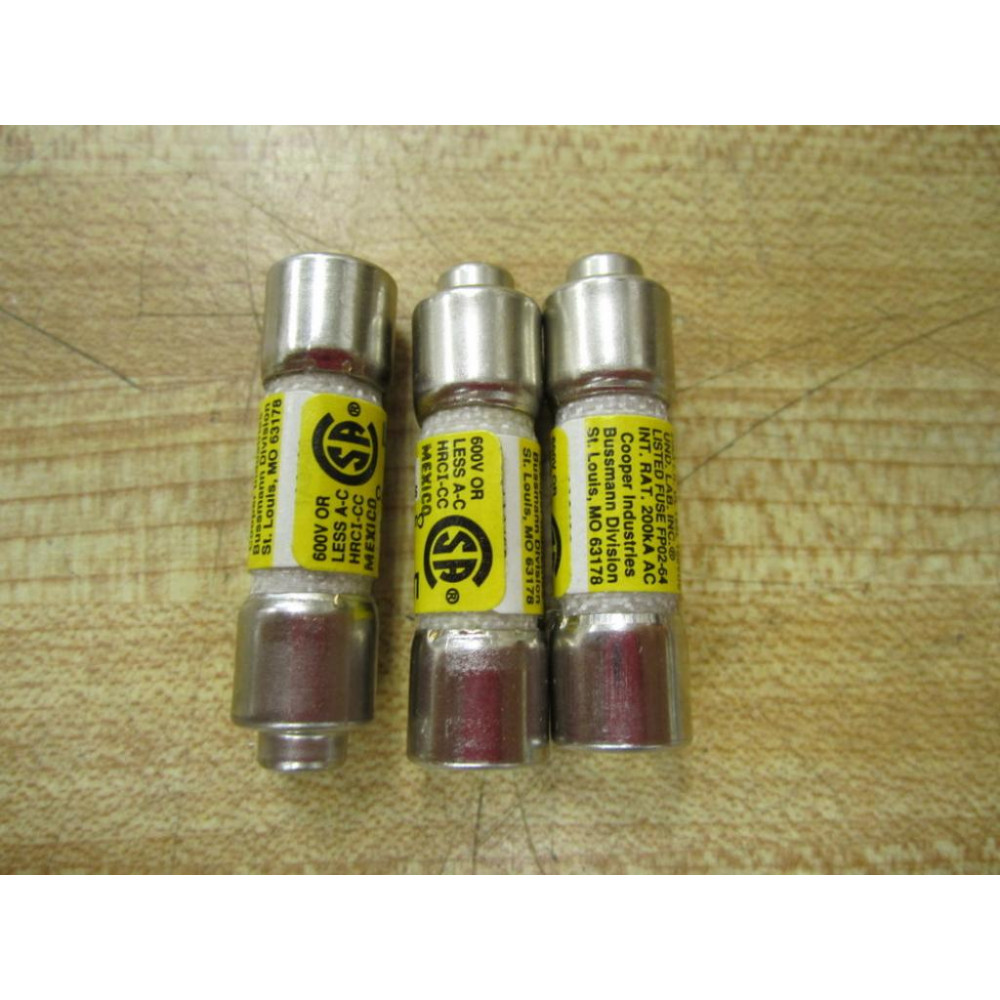 Buss LP-CC-4 Bussmann Fuse Cross Ref 1CX59 (Pack of 3) - New No Box
