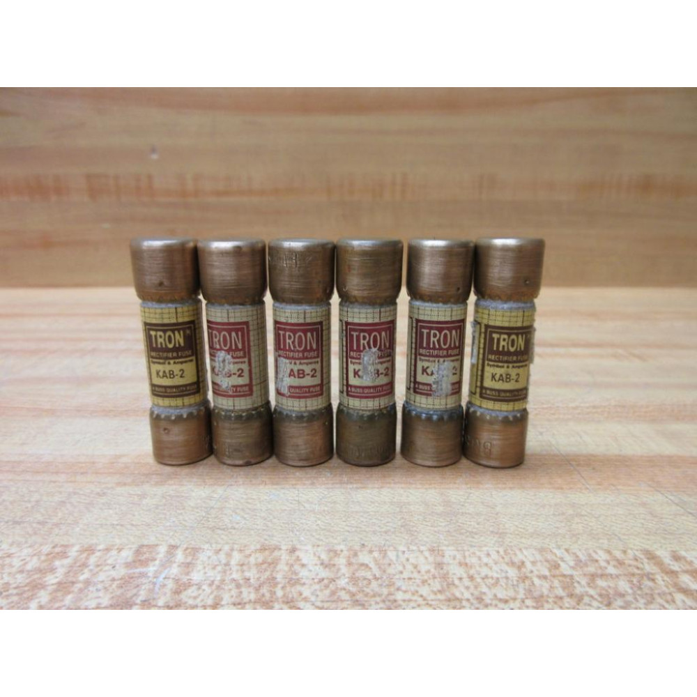 Buss KAB-2 Bussmann Fuse Cross Ref 1DF96 (Pack of 6) - New No Box