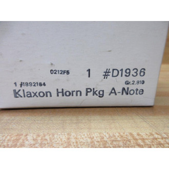 Delco Remy D1936 Klaxon Horn A-Note