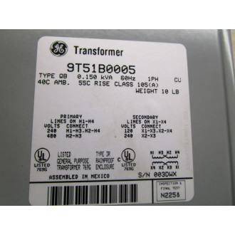 General Electric 9T51B0005 Transformer