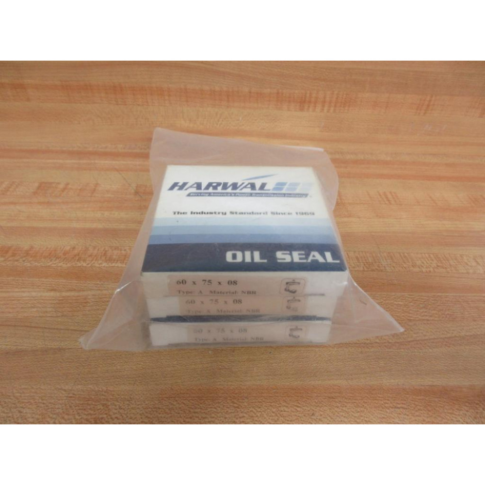 Harwal 02385 Seal 60mm x 75mm x 8mm (Pack of 3)