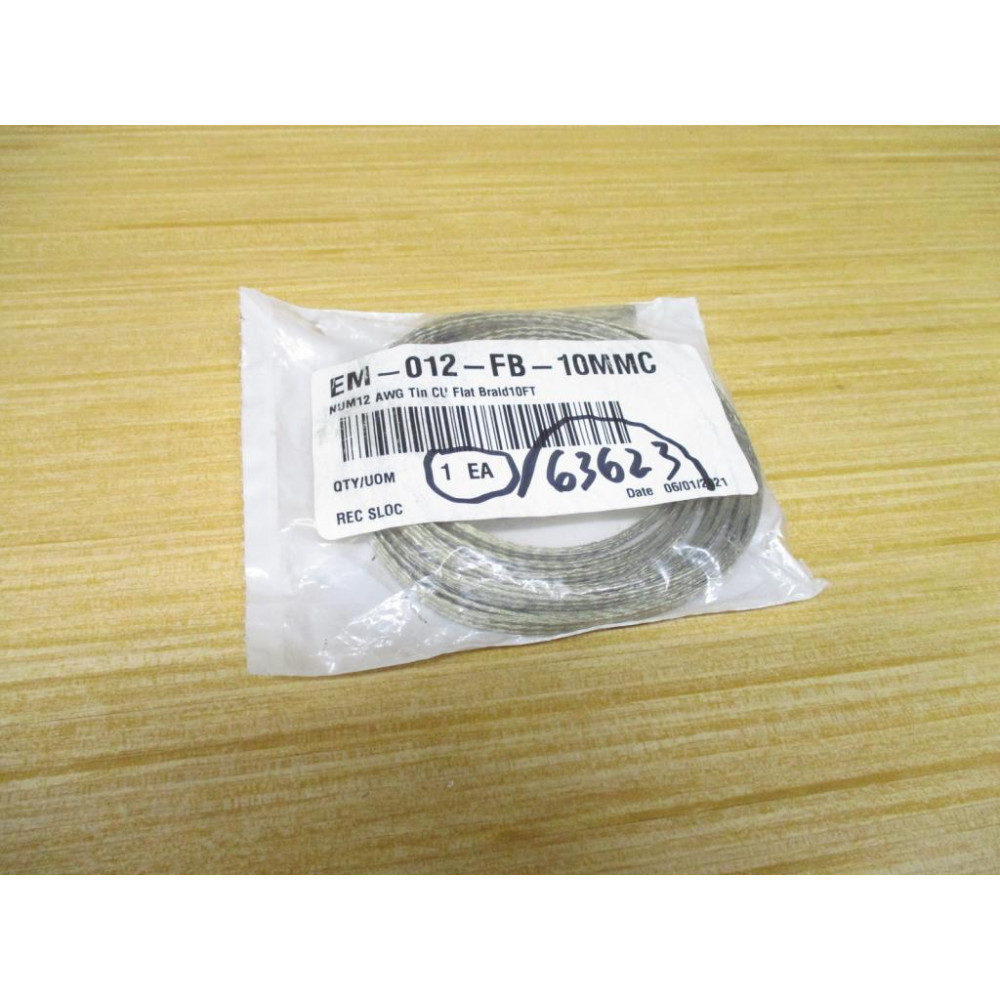 EM-012-FB-10MMC Flat Braid Wire EM012FB10MMC