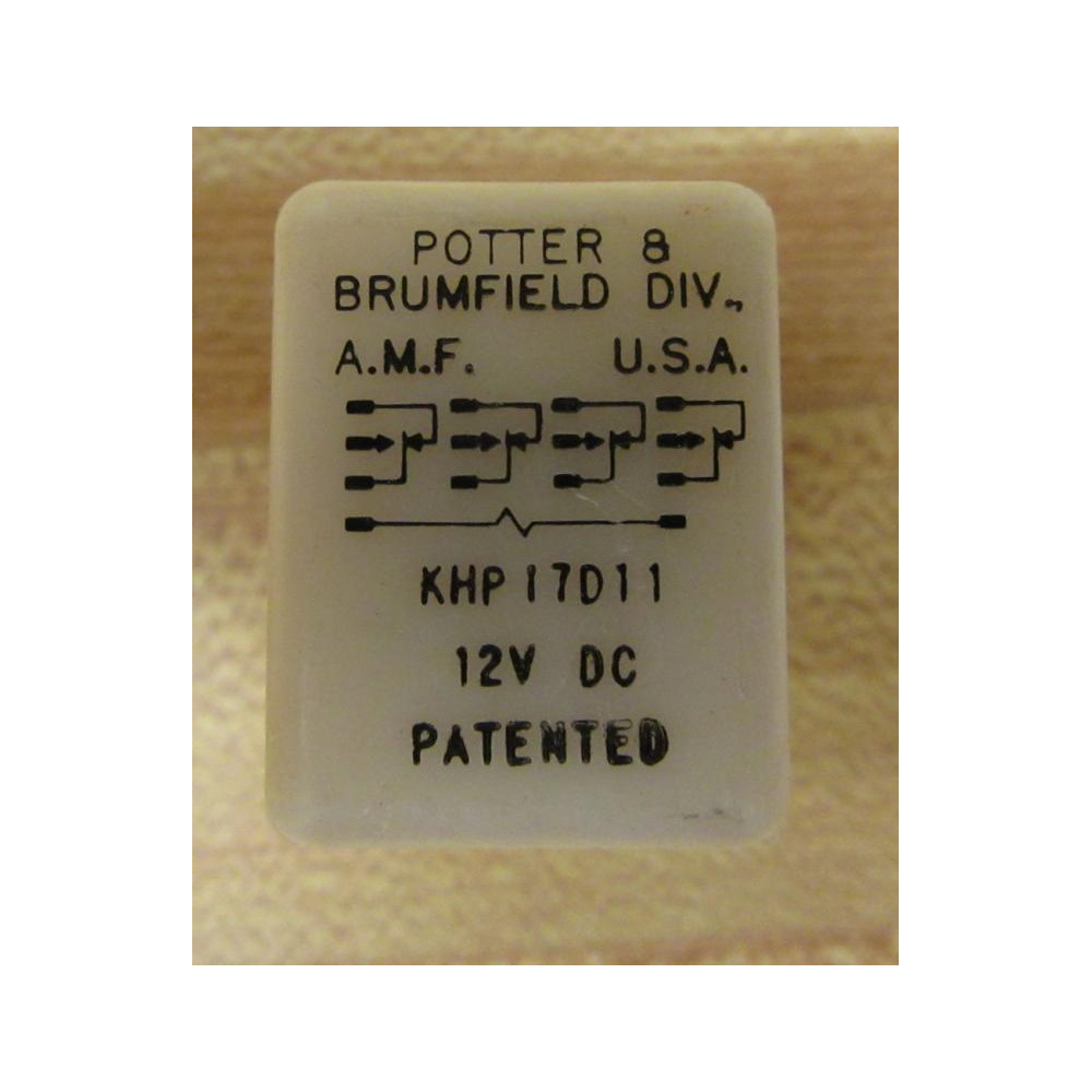 Potter & Brumfield KHP17D11-12V DC Relay KHP17D11-12VDC - New No Box