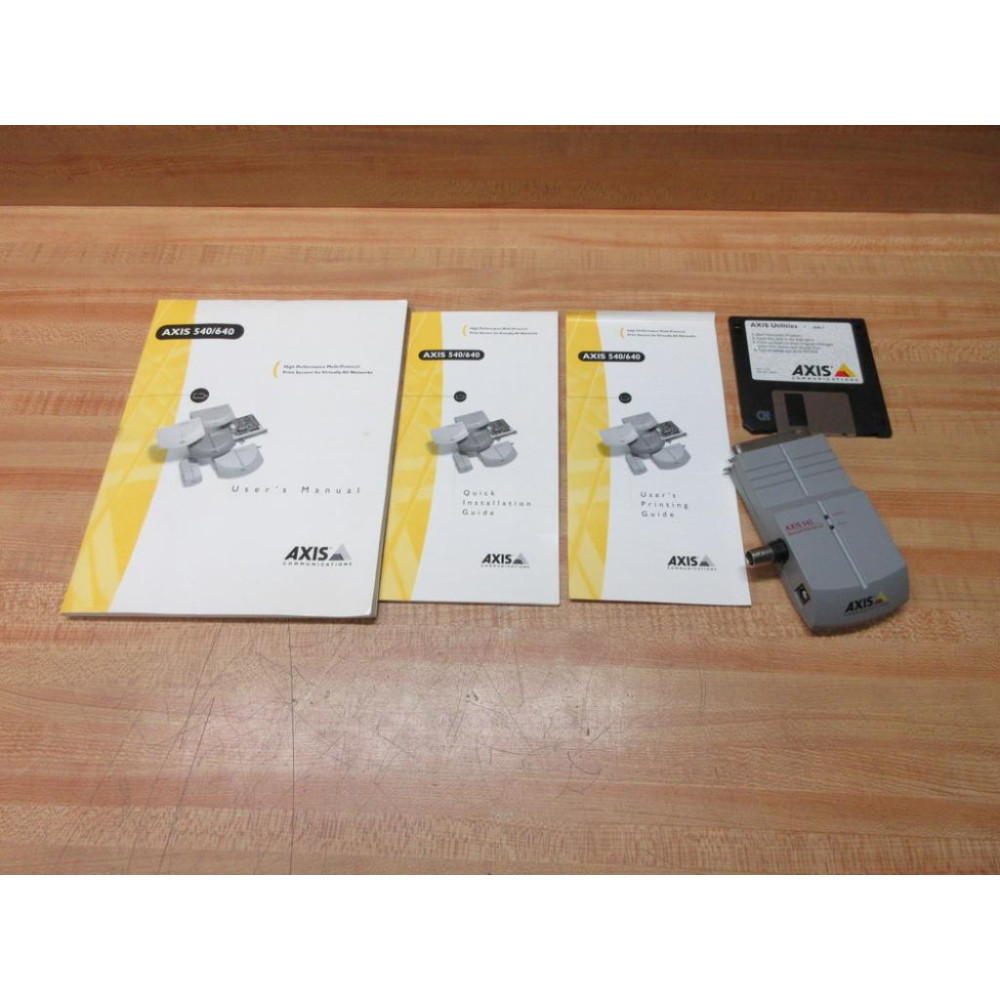 AXIS Communications AXIS21F4EC Network Print Server AXIS 542 Partial - Used